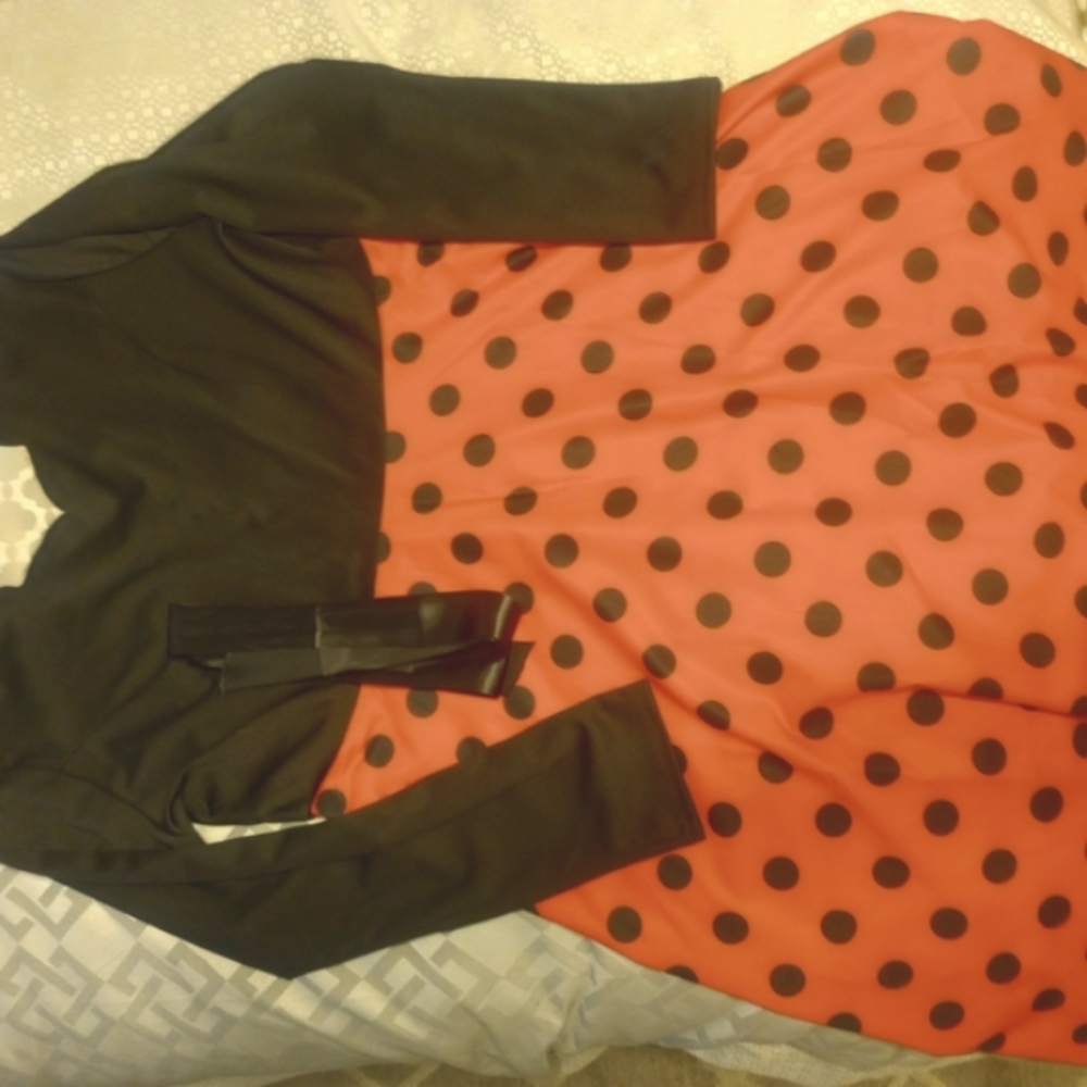 Black and Red Polka Dot Dress
